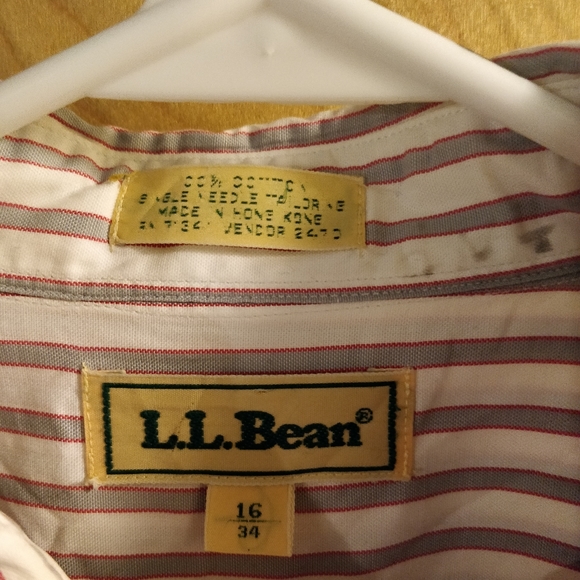 LL Bean button down dress shirt - Picture 3 of 4